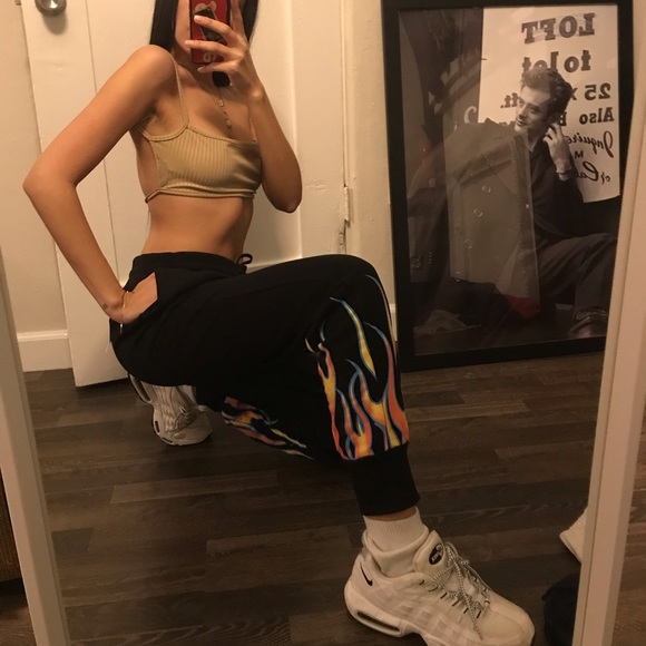 F21 LA FLAME JOGGERS - Picture 3 of 7